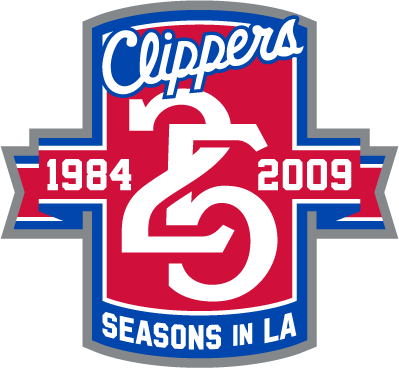 Los Angeles Clippers 2008 Anniversary Logo iron on heat transfer